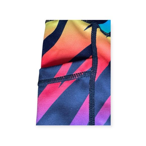 Constantly Varied Gear rainbow Striped Leggings athletic pants XL - Picture 7 of 9